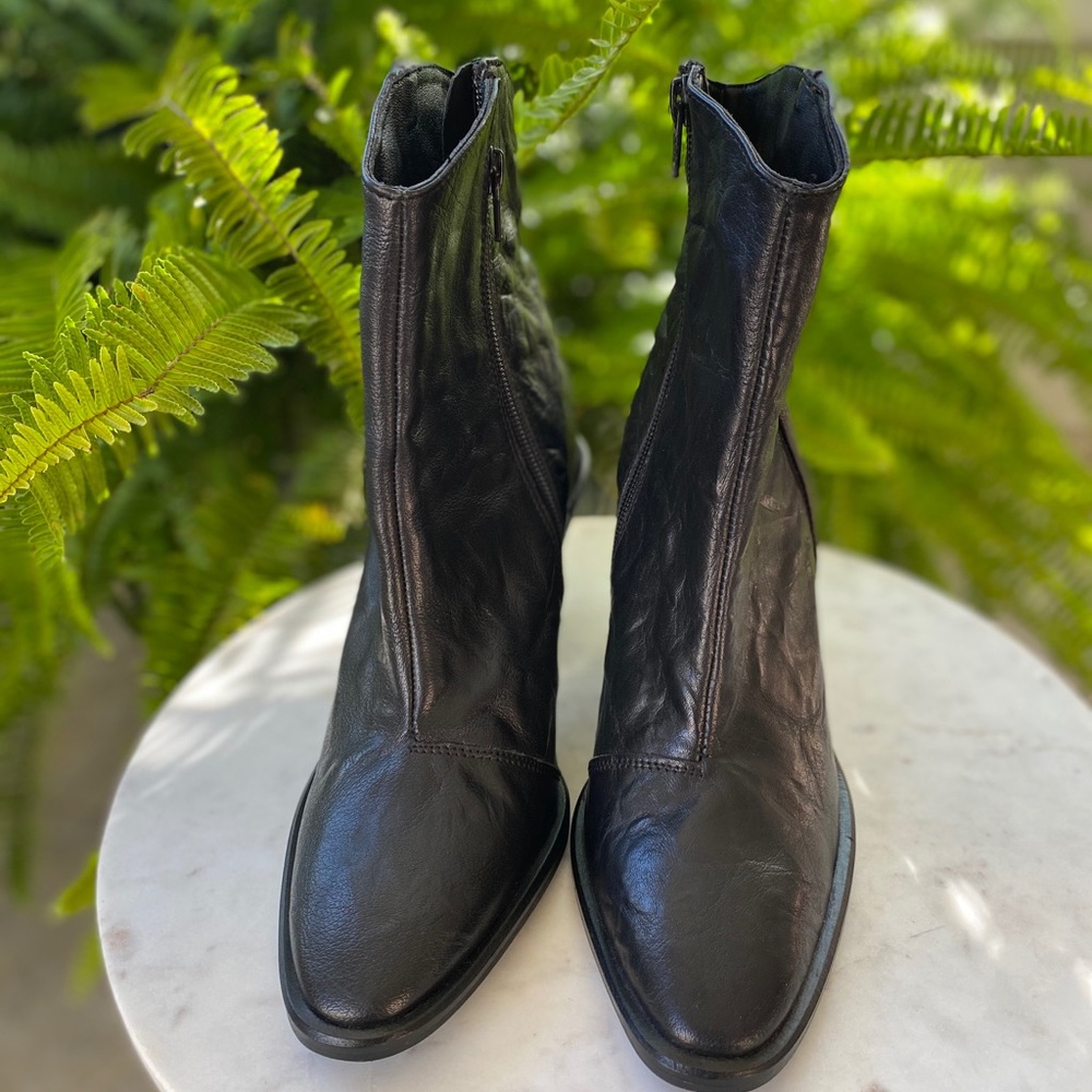 🆕 Free People Barclay Western Black Bootie - Picture 5 of 15